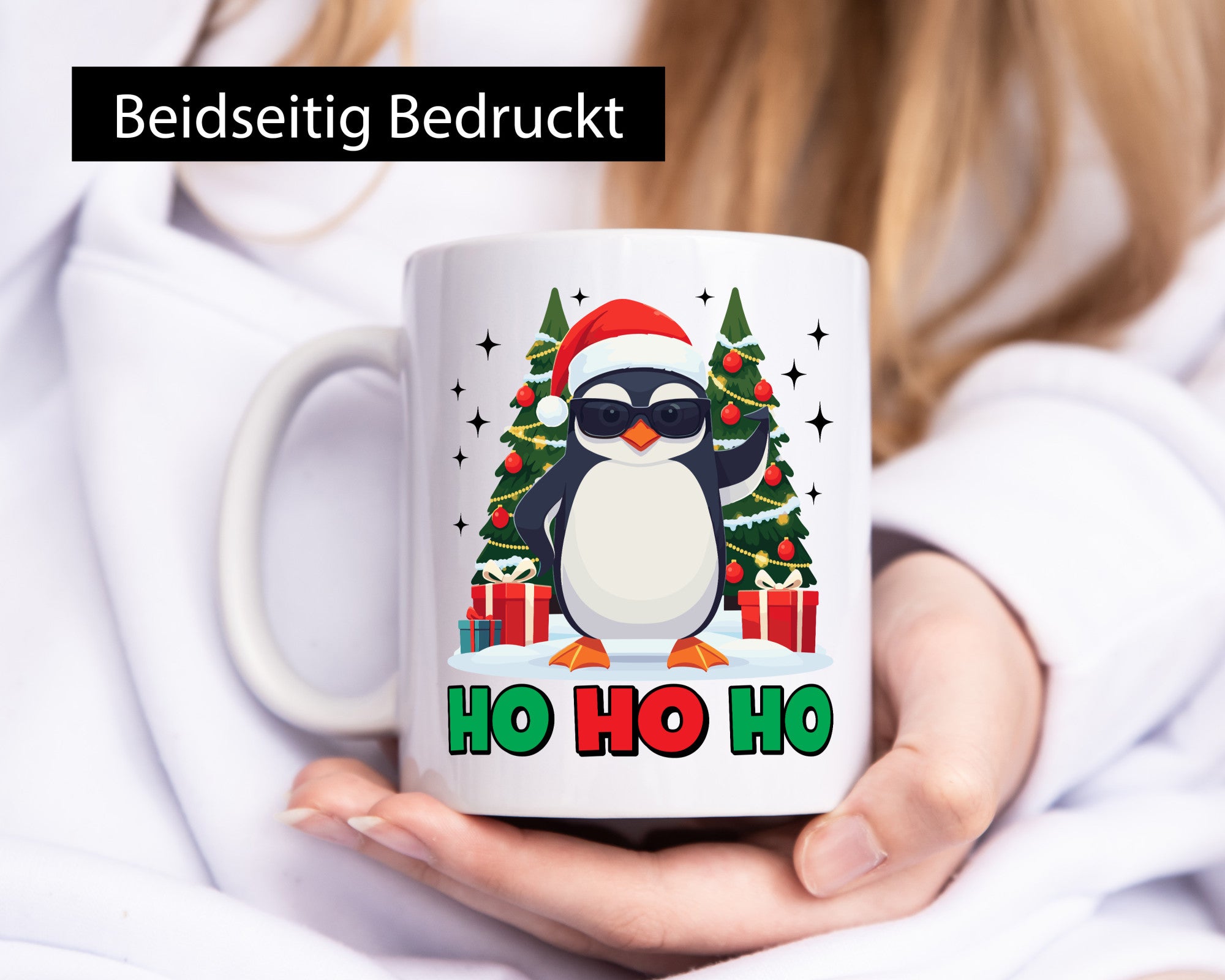 Ho | Weihnachts Pinguine Weihnachten lustig Humor Geschenkidee Geschenk Tasse