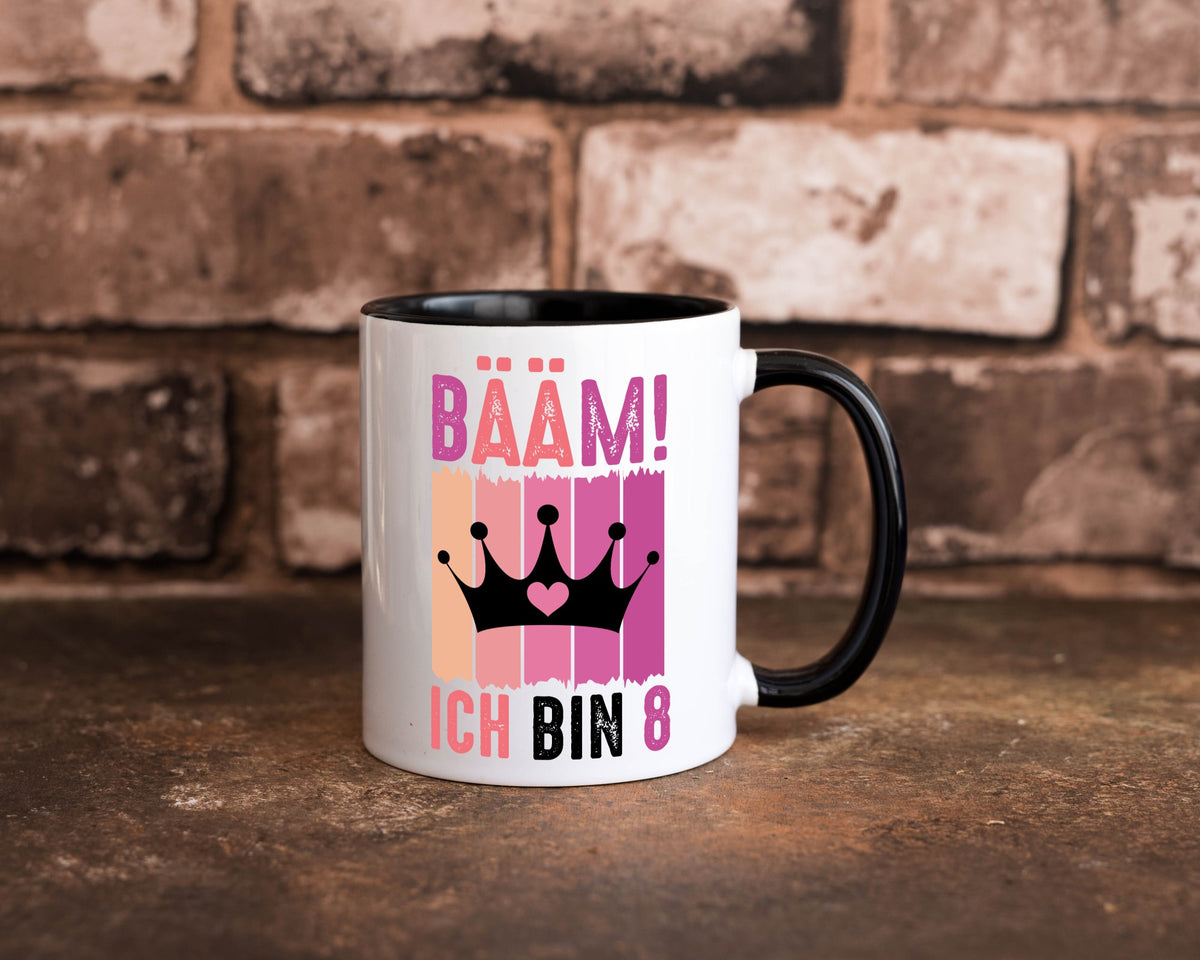 8. Geburtstag | 8 Jahre Bääm ich bin Krone lustig Geschenkidee Geschenk Tasse