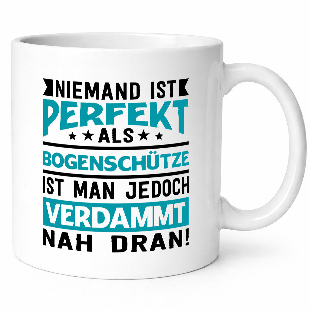 Niemand ist Perfekt | Bogenschütze Verdammt nah dran lustig Humor Geschenkidee