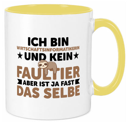 Ich bin kein Faultier: Wirtschaftsinformatikerin v2 lustig Tierliebhaber Humor
