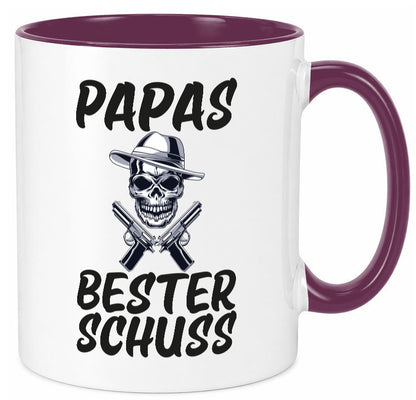 Papas bester schuss | Vatertag Papa der Welt Humor Familie Geschenkidee Tasse
