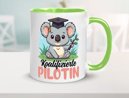 Koalifizierte Pilotin | Definition Piloten lustig Humor Geschenkidee Geschenk