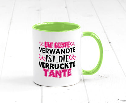 Verrückte Tante | Spruch Patentante Verwandtschaft lustiger Geschenk Humor