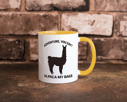 Adventure, Alpaca | Humor Geschenkidee Tasse