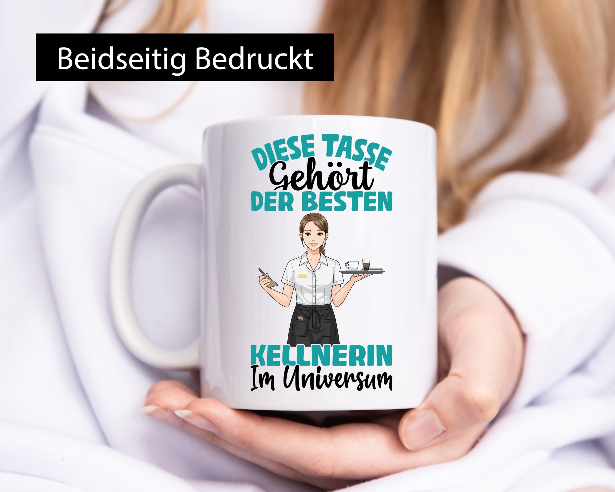 Im Universum: Kellnerin | Beruf kellnern Bedienung Geschenkidee Arbeit Kollegen