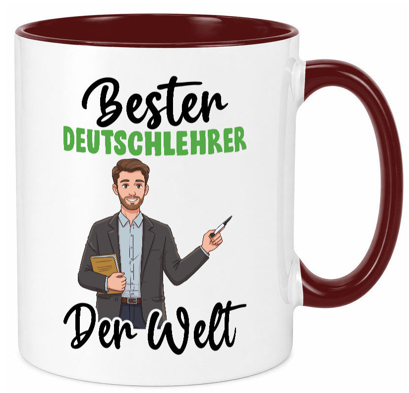 Bester Deutschlehrer | Lehrer Schule v2 lustiger Spruch Geschenk Humor