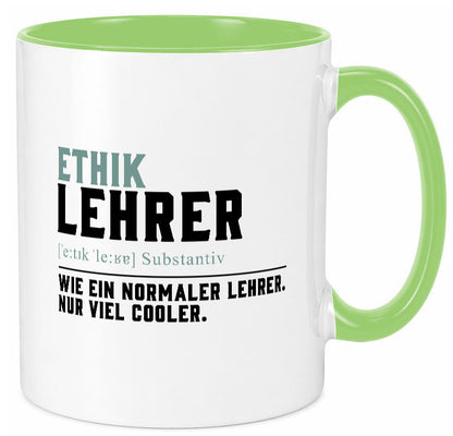 Ethiklehrer | Lehrer Unterricht Lieblingslehrer Humor Geschenkidee Tasse