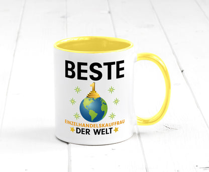 Welt Beste Einzelhandelskauffrau | Einzelhandel Geschenkidee Humor Tasse