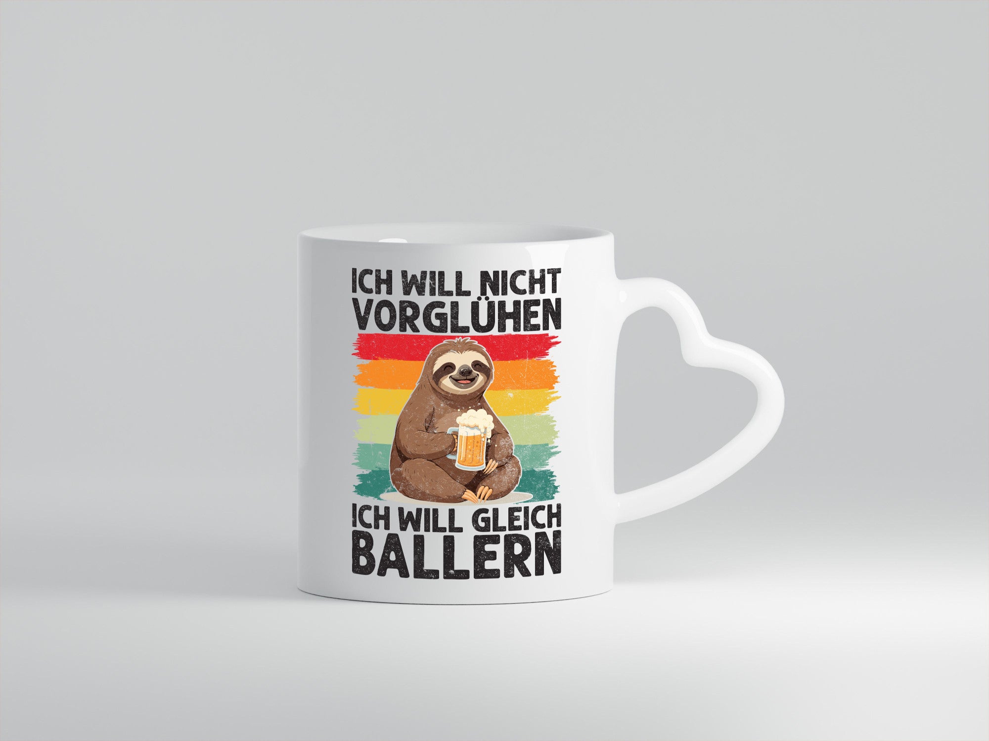 Vorglühen ich will gleich Ballern | Bier Biertrinker lustig Humor Geschenkidee
