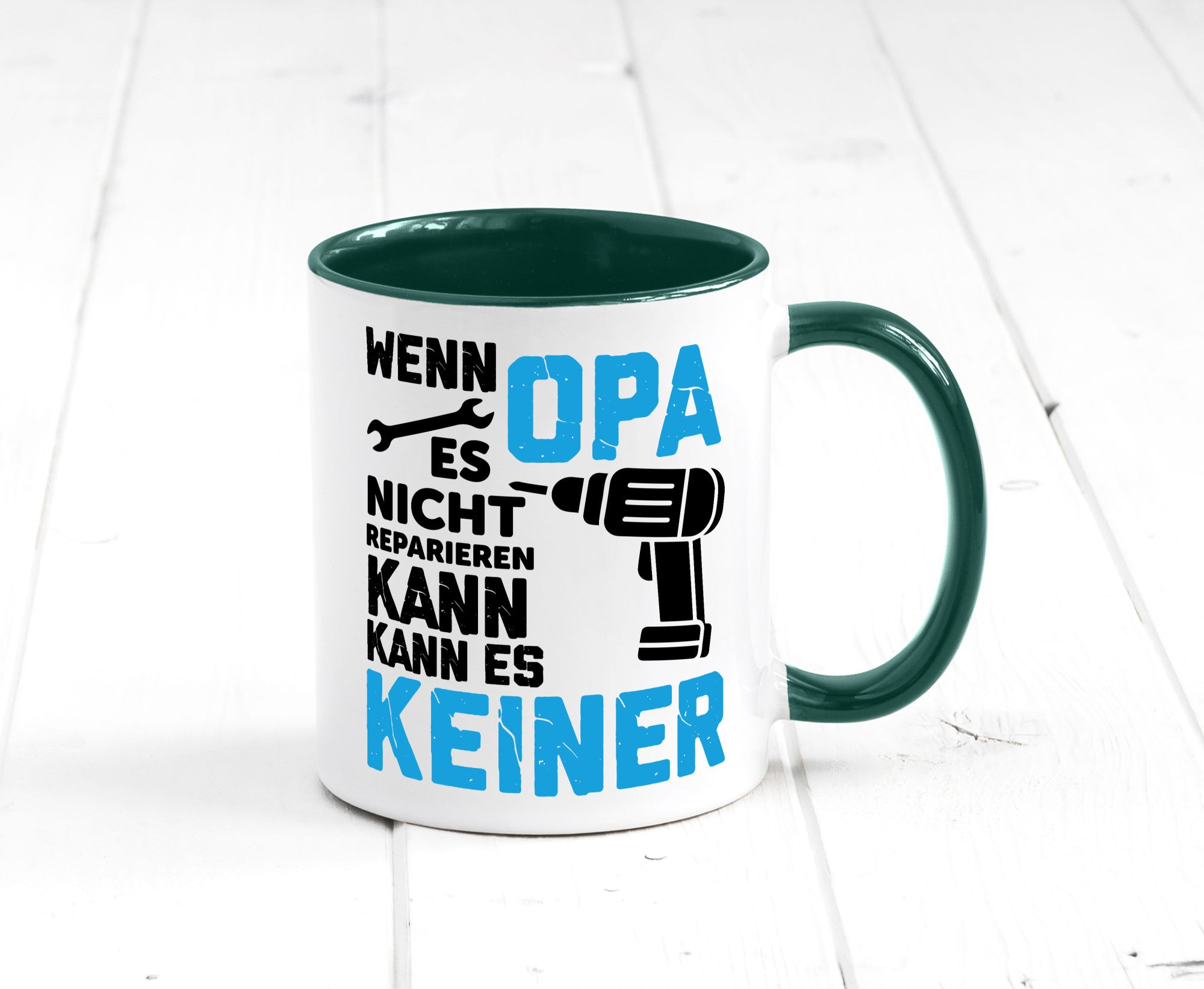 Wenn opa es nicht Reparieren kann | für alles Geschenkidee Familie Humor Tasse