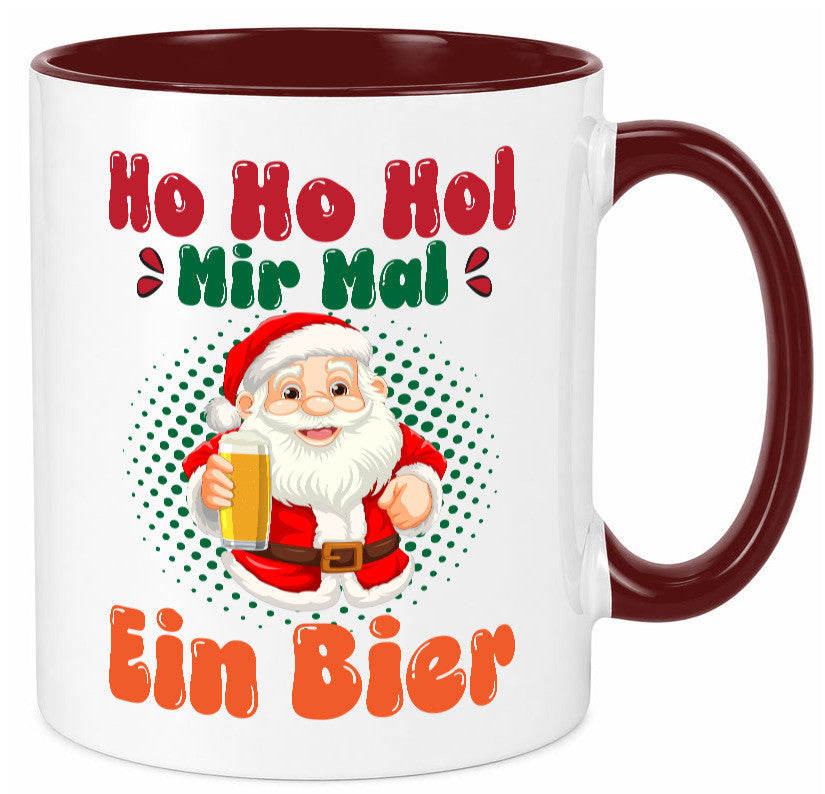 Ho mir mal ein Bier | Ugly Christmas Trinken v2 Geschenkidee Humor Tasse