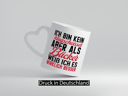 Kein Klugscheisser aber als Bäcker weiß ich alles besser Humor Geschenkidee