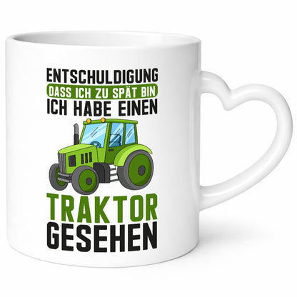 Entschuldigung das ich zu spät bin | traktor gesehen Kind Geschenkidee Humor