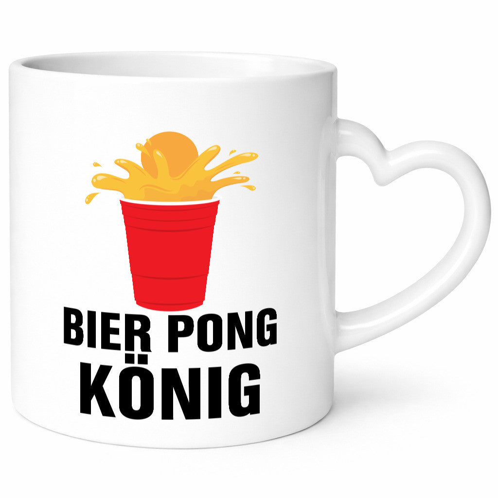 Bier Pong König | Party Bierliebhaber Spiele Geschenkidee Humor Tasse