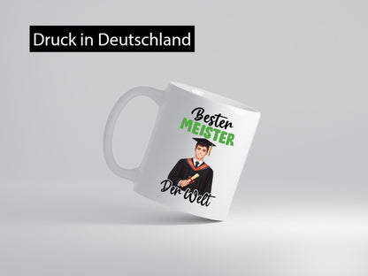 Bester Meister | Meisterbrief v2 Humor Geschenkidee Tasse