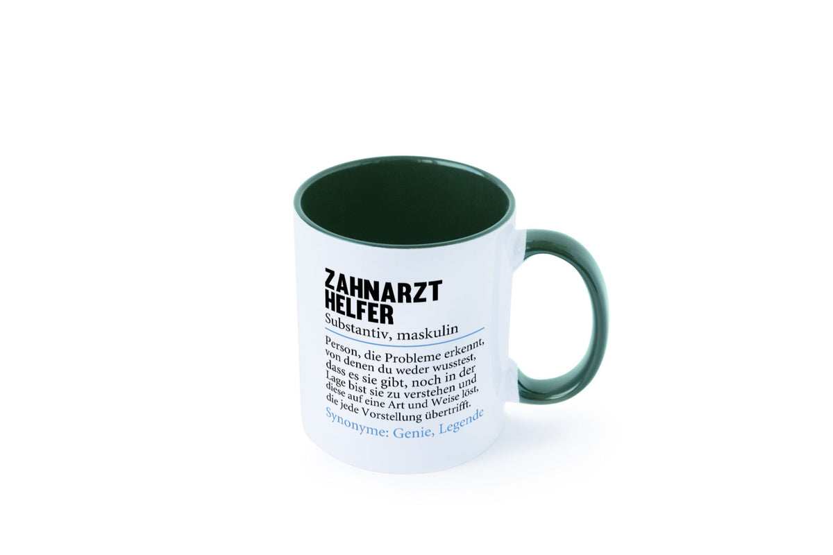 Zahnarzthelfer | Spruch Humor Zahnmedizin Geschenkidee Tasse