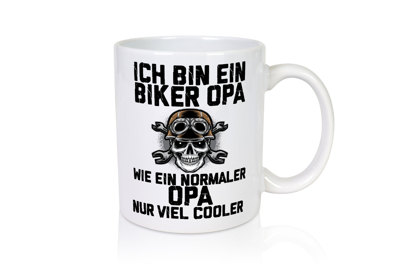 Biker Opa, wie normal, aber cooler | Motorradbrille Geschenk Familie
