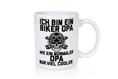 Biker Opa, wie normal, aber cooler | Motorradbrille Geschenk Familie