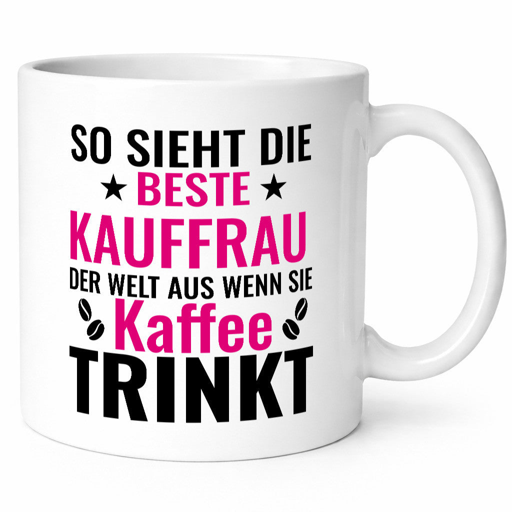 Kaffee trinkt: Kauffrau | Kauffrauen lustiger Spruch Geschenk Humor