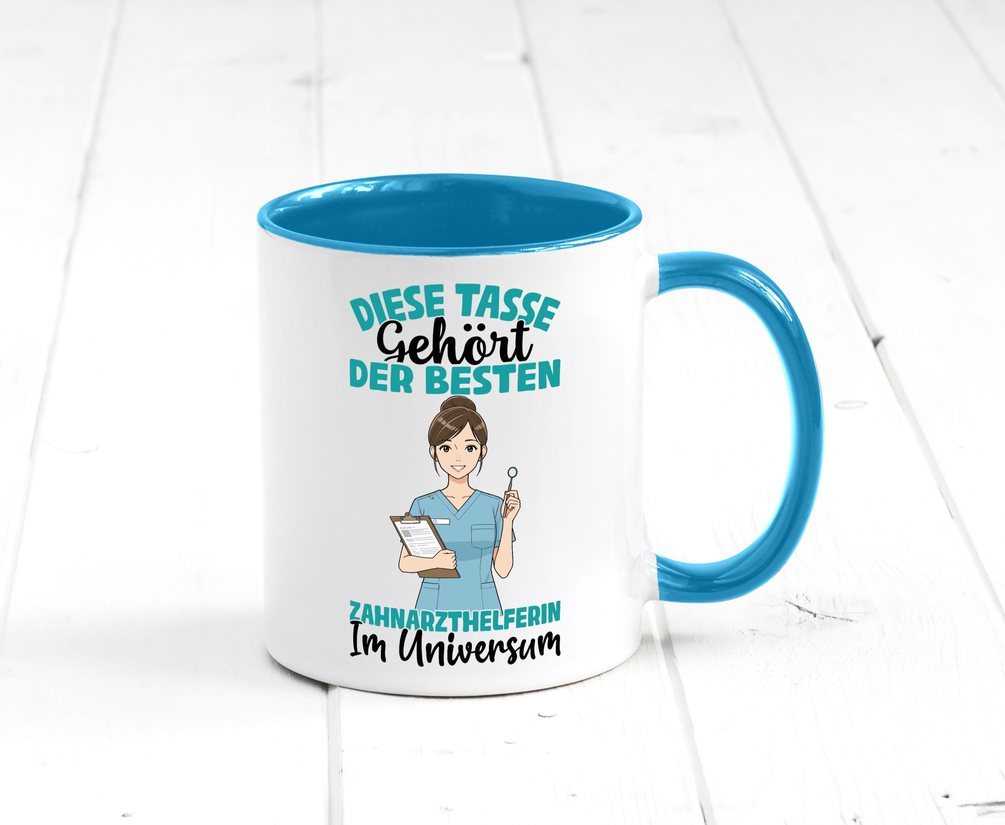Im Universum: Zahnarzthelferin | Zahnmedizin Humor Geschenkidee Tasse