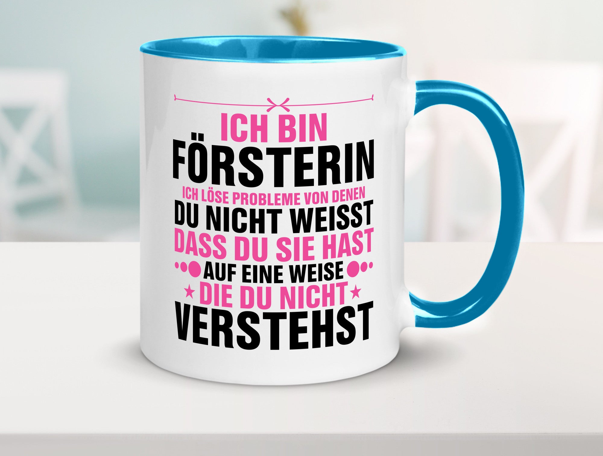 Löse Probleme: Försterin | Forst Arbeit lustiger Spruch Geschenk Kollegen Büro