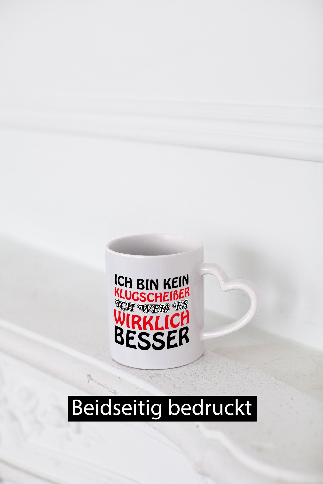 Ich bin kein Klugscheißer lustiger Spruch Geschenk Humor Geschenkidee Tasse