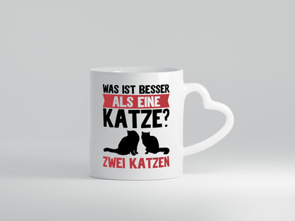 Zwei Katzen lustig Tierliebhaber Humor Geschenk Tasse