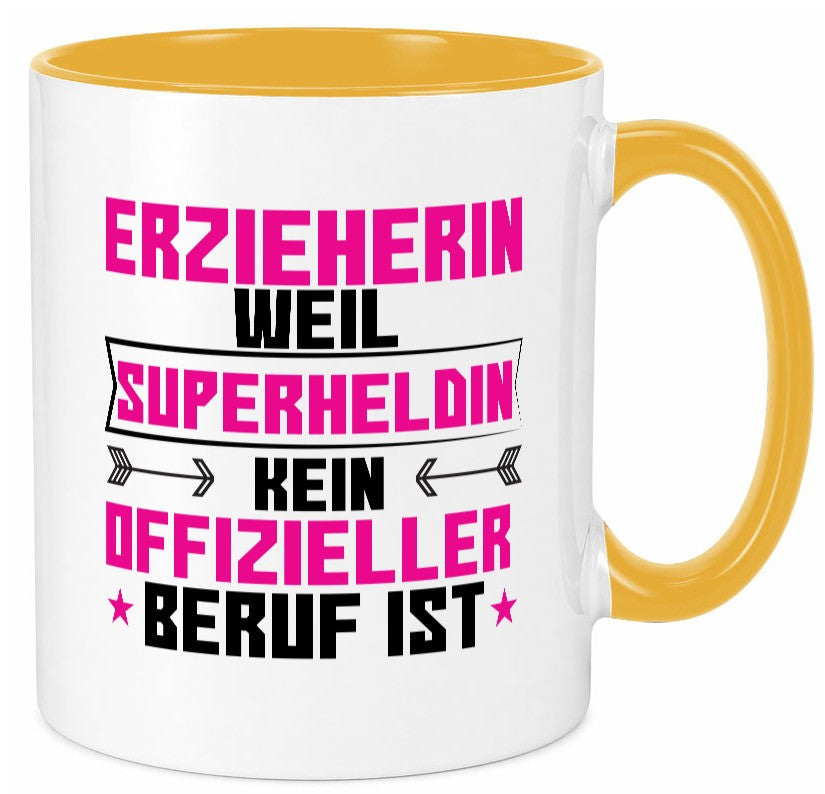 Superheldin Erzieherin | Pädagogin Schule Geschenkidee Humor Tasse