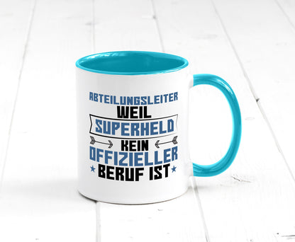 Superheld Abteilungsleiter| Führungskraft Geschenkidee Humor Tasse