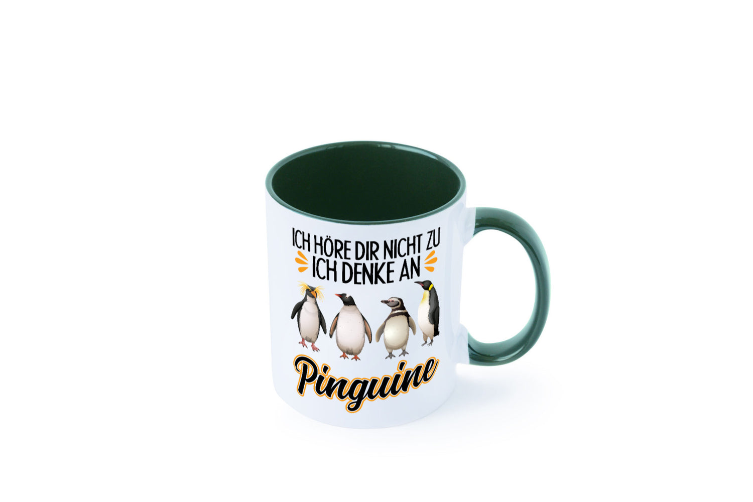 Ich denke an Pinguine Geschenkidee Humor Tasse