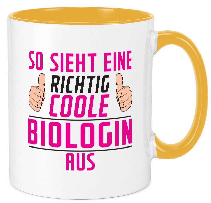 Richtig Coole Biologin | Biologie Naturforscherin Geschenkidee Humor Tasse