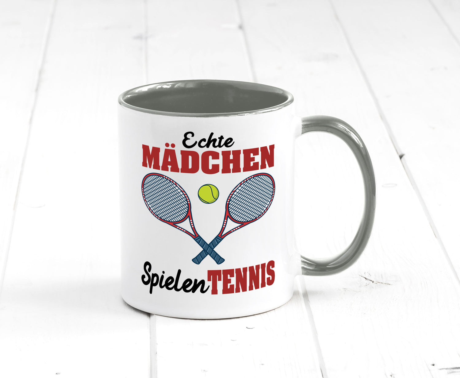 Echte Mädchen Spielen Tennis | Sport Geschenkidee Humor Tasse