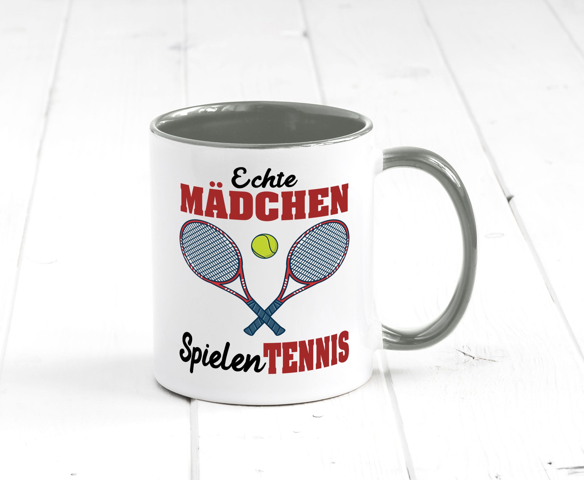 Echte Mädchen Spielen Tennis | Sport Geschenkidee Humor Tasse