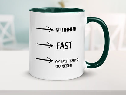 Jetzt kannst du reden | Morgenmuffel Kaffeetrinker Humor Geschenkidee Tasse