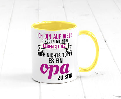 Opa Tasse | Stolzer Großvater Vatertag Enkelkinder Geschenk Familie