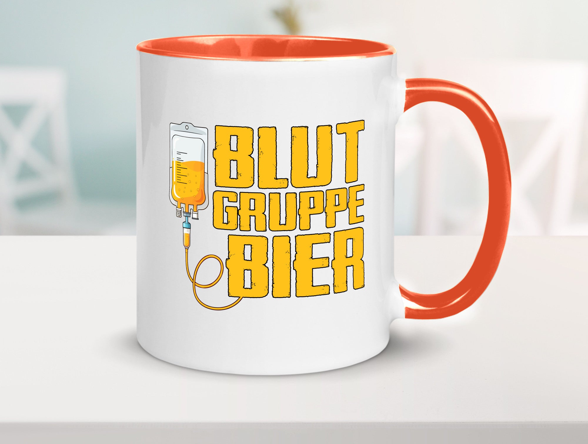 Blutgruppe Bier | Saufen Trinken Biertrinker Humor Geschenkidee Tasse