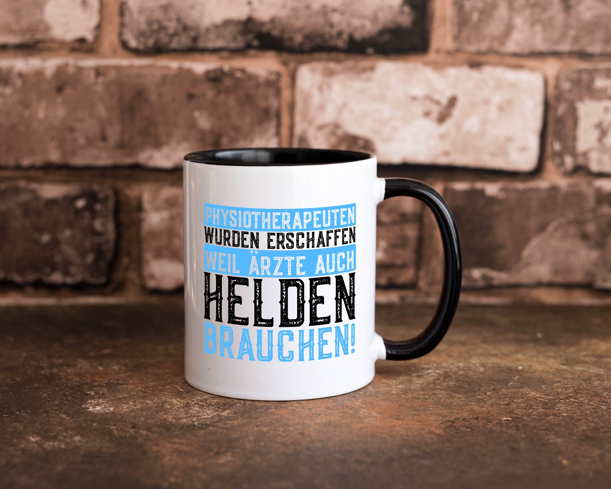 Physiotherapeut | Helden Therapeutin lustiger Spruch Humor Geschenkidee Tasse