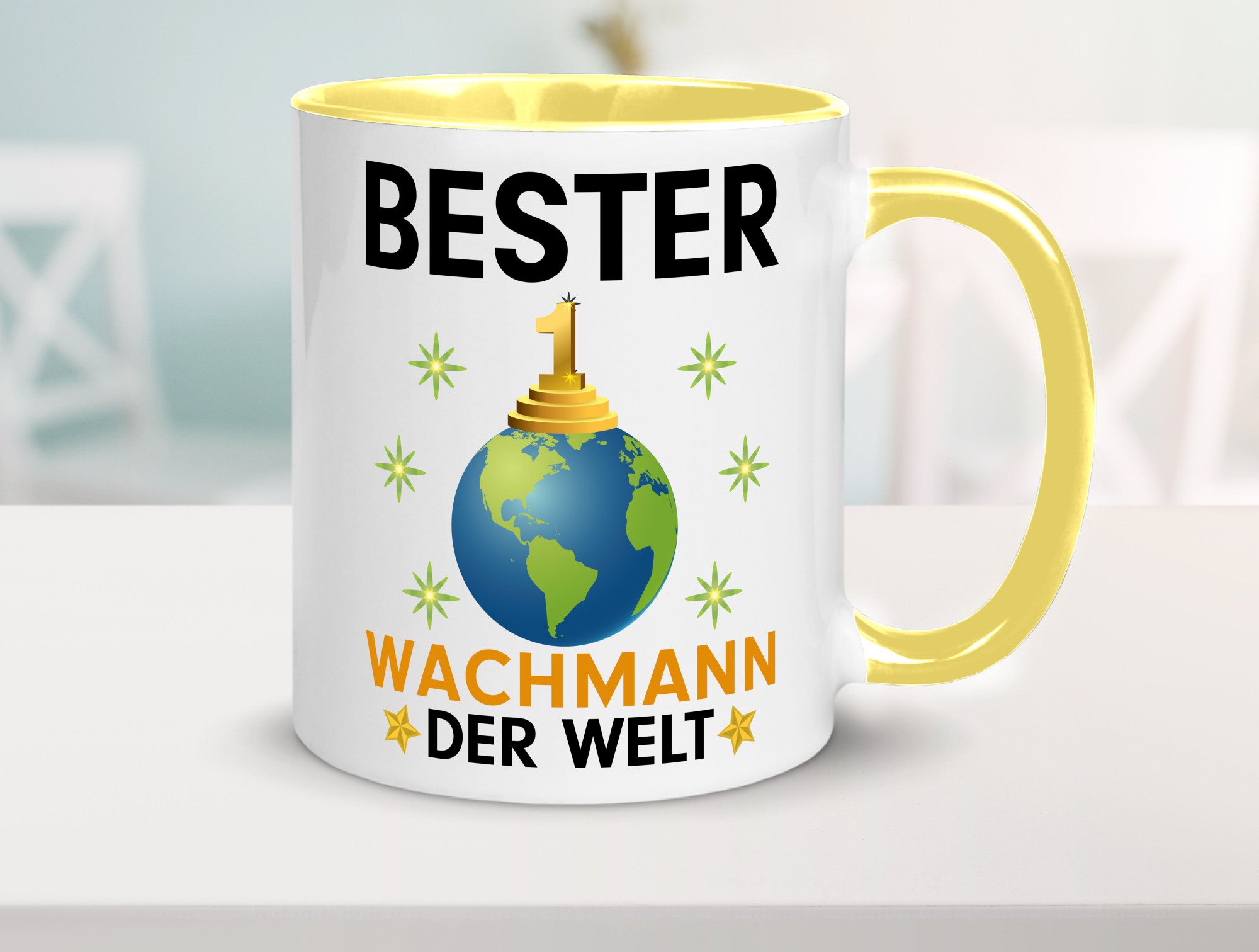 Welt Bester Wachmann | Wachpersonal Nachtwächter Humor Geschenkidee Tasse