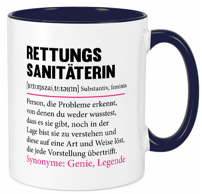 Rettungssanitäterin | Beruf Sanitäter Spruch v2 Humor Arbeit Kollegen Büro