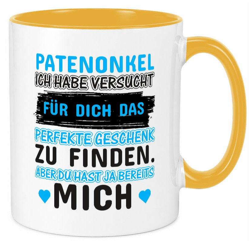 Patenonkel Tasse | lustiger Spruch Pate Onkel Geschenkidee Humor