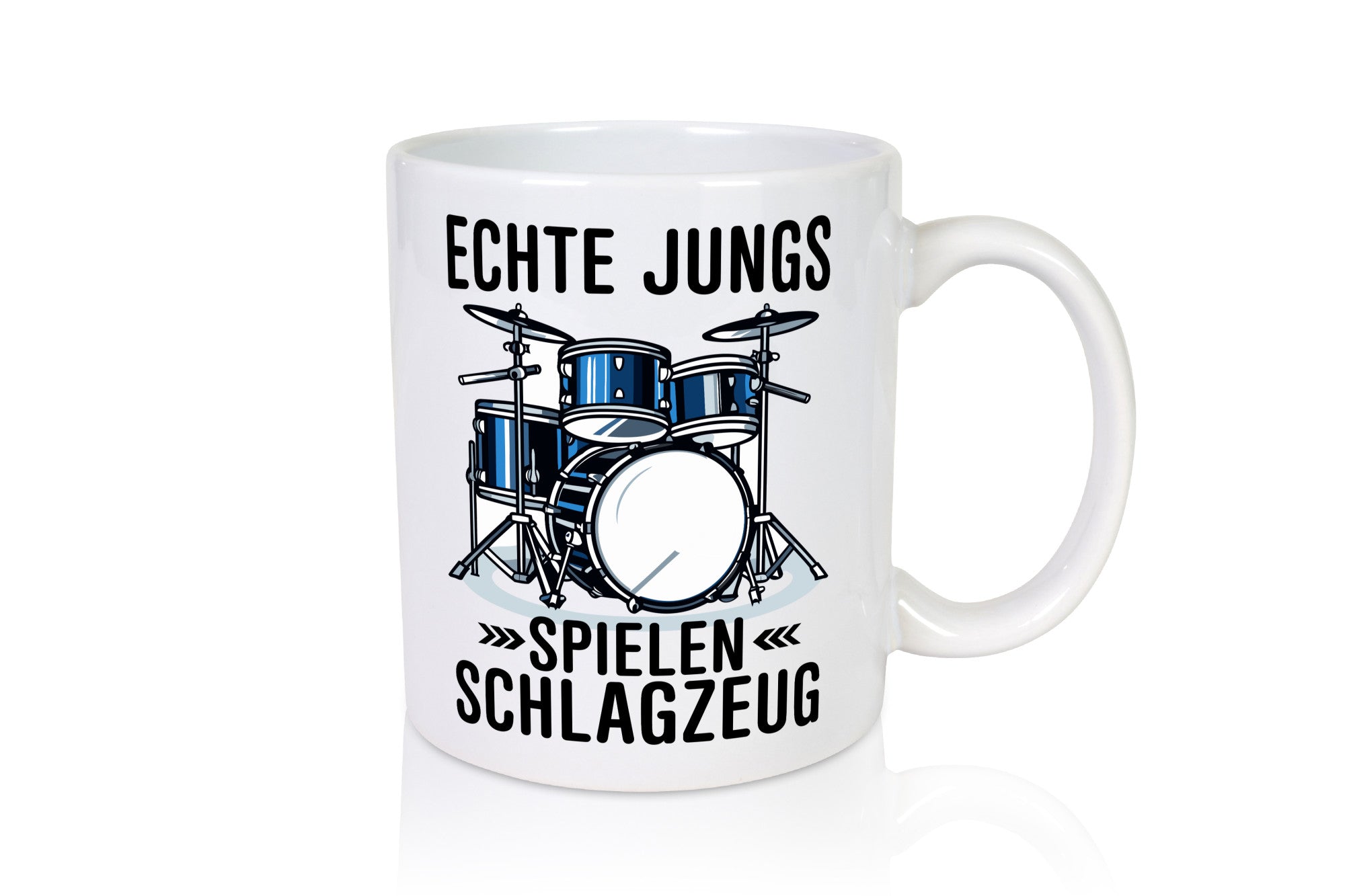 Echte Jungs spielen Schlagzeug | Drummer Geschenkidee Humor Tasse