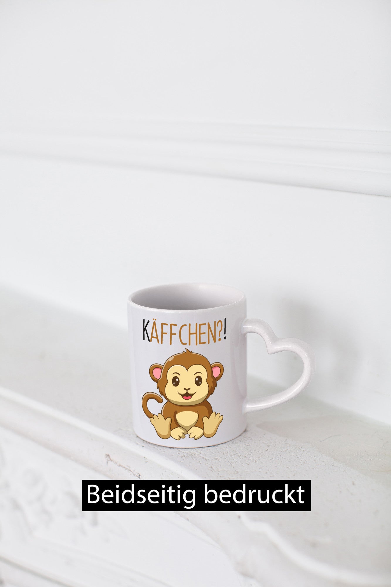 Käffchen? | Süßer Affe Frauen Becher Niedlich Humor Geschenkidee Tasse