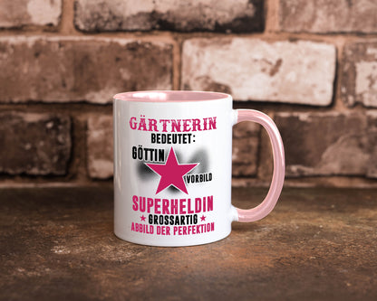 Bedeutung von Gärtnerin | Gartenbau lustiger Spruch Geschenk Humor Geschenkidee Tasse
