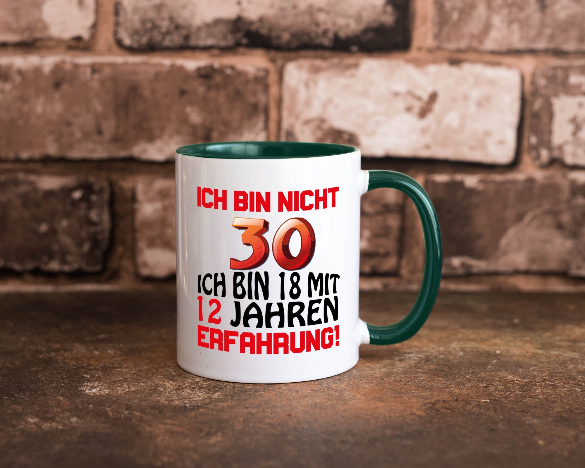Ich bin nicht 30. lustiger Spruch Geschenk Humor Geschenkidee Tasse