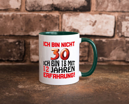 Ich bin nicht 30. lustiger Spruch Geschenk Humor Geschenkidee Tasse