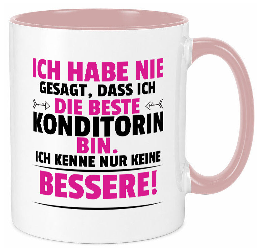 Die Beste Konditorin | Konditorei lustig Humor Geschenkidee Geschenk Tasse