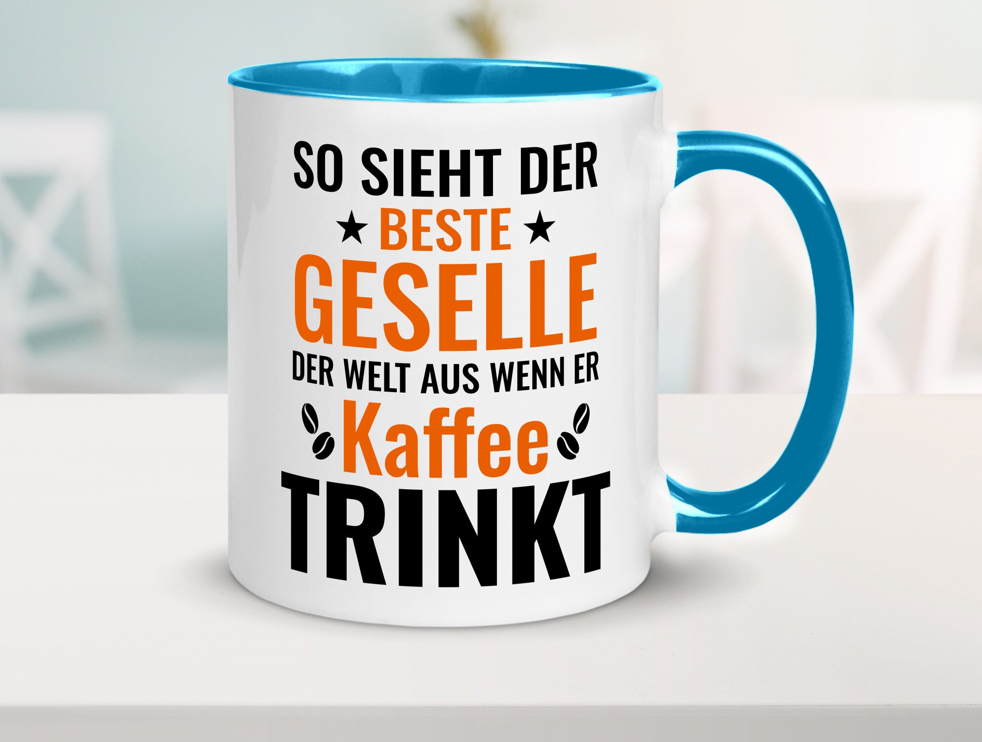 Kaffee trinkt: Geselle | Handwerker lustig Humor Geschenkidee Geschenk Tasse