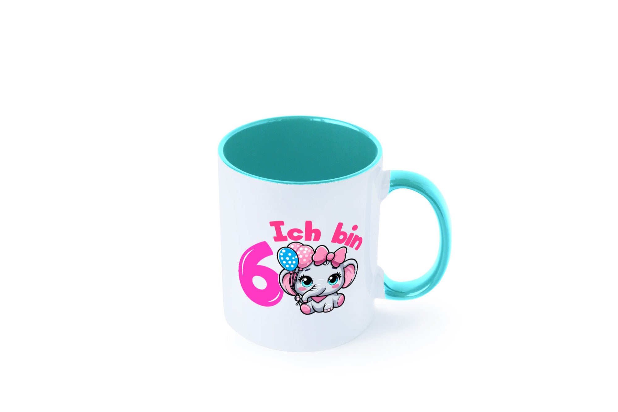 6. Geburtstag | 6 Jahre Elefant Mädchen Humor Geschenkidee Tasse