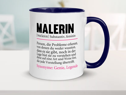Malerin | Spruch Beruf lustig Malerinnen Humor Arbeit Kollegen Büro