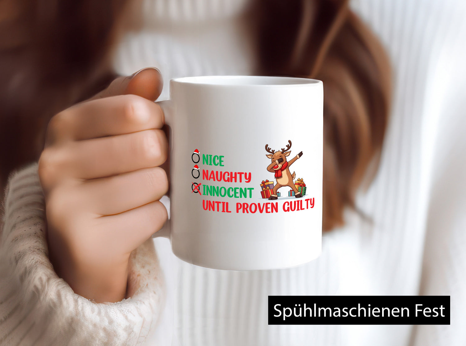 Weihnachtszeit | Daping Elch v2 Geschenkidee Humor Tasse